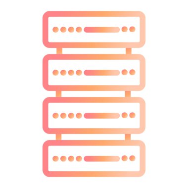 veritabanı. Web simgesi basit illüstrasyon