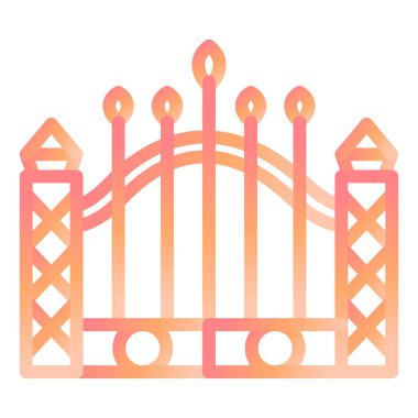 Gate modern icon vector illustration 