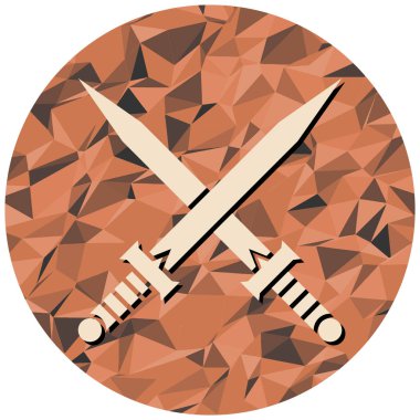 Modern simge işaretinin vektör illüstrasyonu.