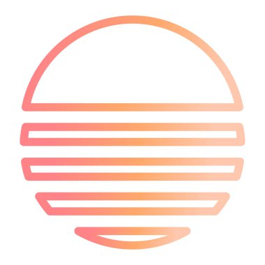 Buhar dalgası. Web simgesi basit illüstrasyon 