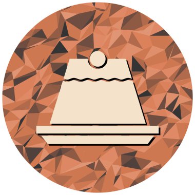 Kek. Web simgesi basit tasarım