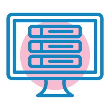 Bilgisayar dosya simgesinin vektör illüstrasyonu