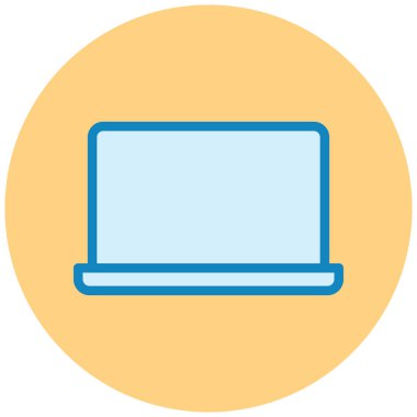 Bilgisayar. Web simgesi basit illüstrasyon