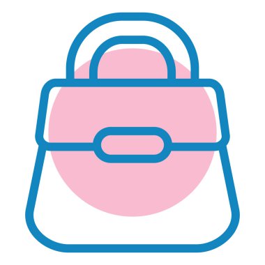 Çanta. Web simgesi basit illüstrasyon