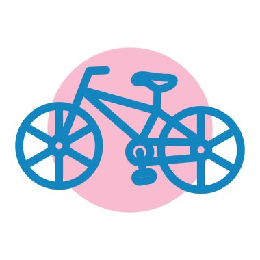 Bisiklet. Web simgesi basit illüstrasyon