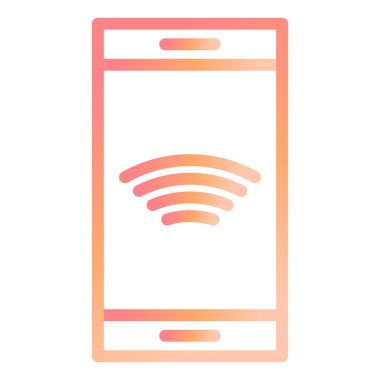  Mobil İnternet modern ikon vektör illüstrasyonu 