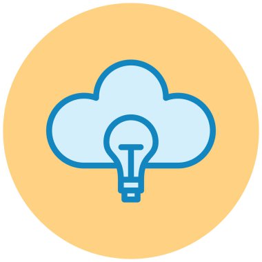 Bulut. Web simgesi basit tasarım