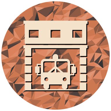 bus simgesi vektör illüstrasyonu