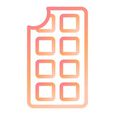 Çikolata modern ikon vektör illüstrasyonu 