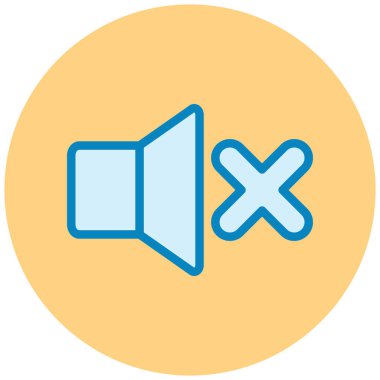 Ses. Web simgesi basit illüstrasyon