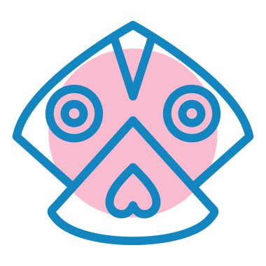 Bir virüs simgesinin vektör illüstrasyonu