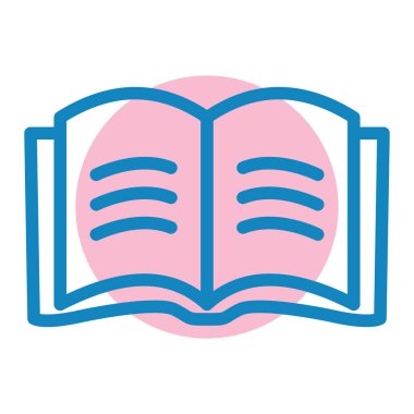 kitap simgesi vektör illüstrasyonu