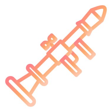 Roket Başlatıcı modern simge vektör illüstrasyonu 