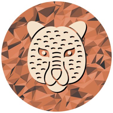 Bir hayvan kafasının vektör illüstrasyonu