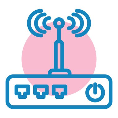 Kablosuz yönlendirici. Basit resimleme