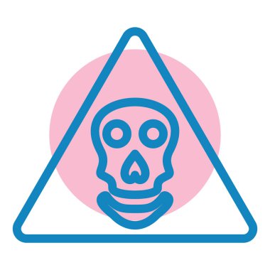 Biyolojik tehlike işaretinin vektör çizimi