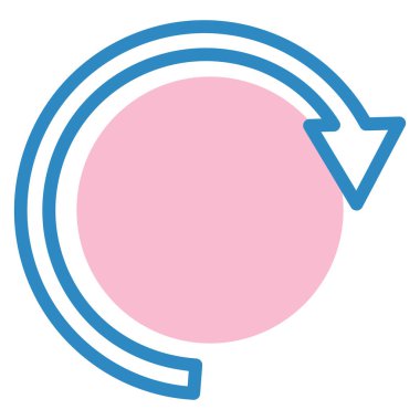 Yenile. Web simgesi basit illüstrasyon