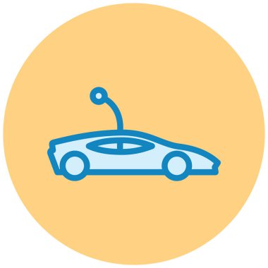 - Araba. Web simgesi basit illüstrasyon