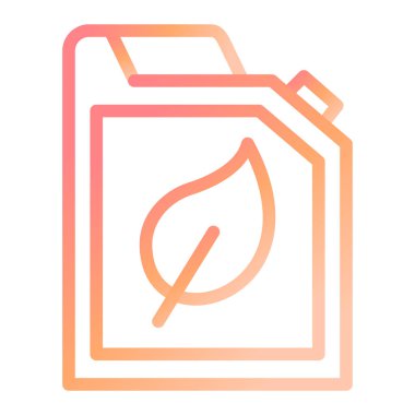 Eko yakıtı. Web simgesi basit tasarım