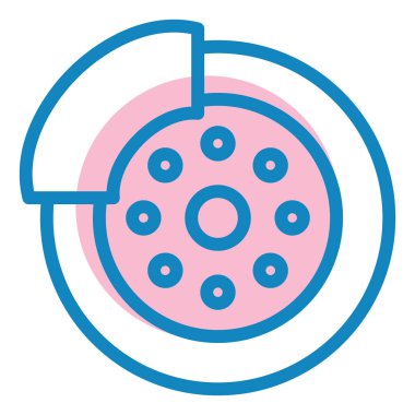 pizza. Web simgesi basit illüstrasyon