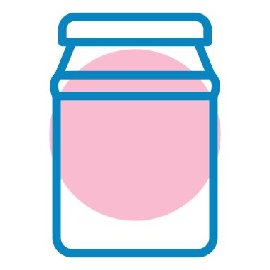 Kavanoz. Web simgesi basit illüstrasyon