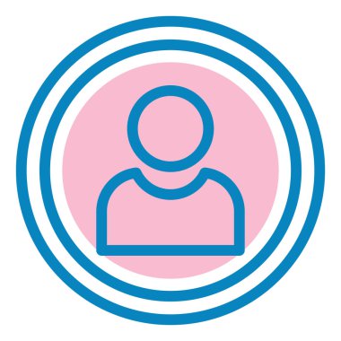 kullanıcı. Web simgesi basit illüstrasyon