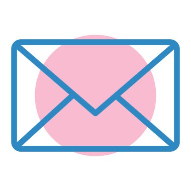 İleti simgesi vektör illüstrasyonlu zarf