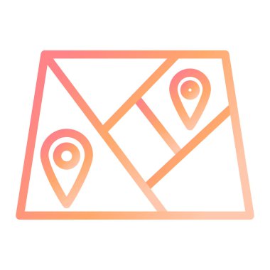 konum, navigasyon, rota, ağ, optimizasyon. Basit resimleme