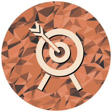 hedef simge vektör illüstrasyonu