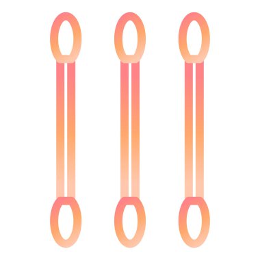  Cotton Buds modern simge vektör çizimi 