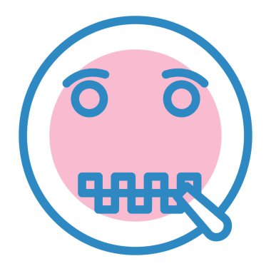 Yüz ifadesi vektör illüstrasyonu