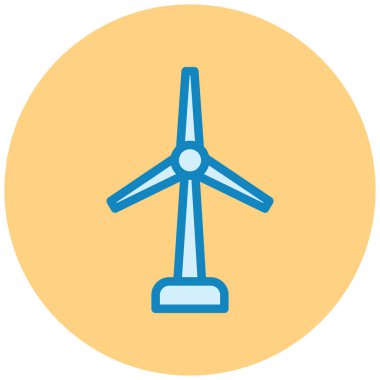 Enerji santralinin vektör çizimi