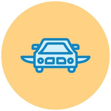 - Araba. Web simgesi basit illüstrasyon