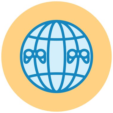 küresel ağ. Basit resimleme