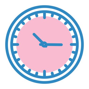 Saat. Web simgesi basit illüstrasyon