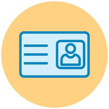 Kimlik kartı. Basit tasarım