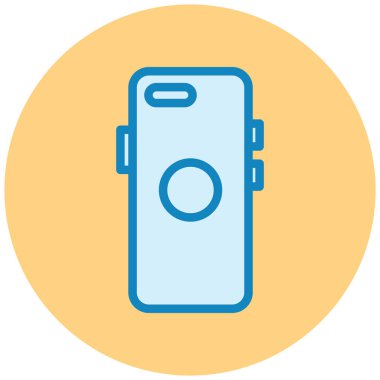 Cep telefonu. Web simgesi basit illüstrasyon