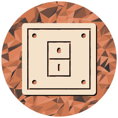 Dairesel bir simgenin vektör illüstrasyonu