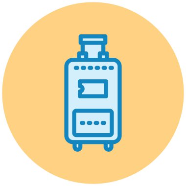 bagaj. Web simgesi basit illüstrasyon