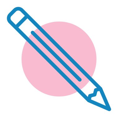 Kalem. Web simgesi basit illüstrasyon