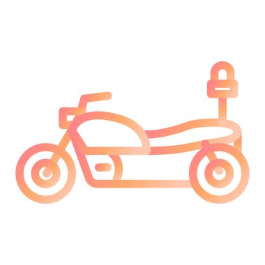 scooter simgesi vektör illüstrasyonu