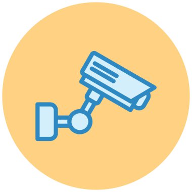 Güvenlik kamerası. Basit resimleme