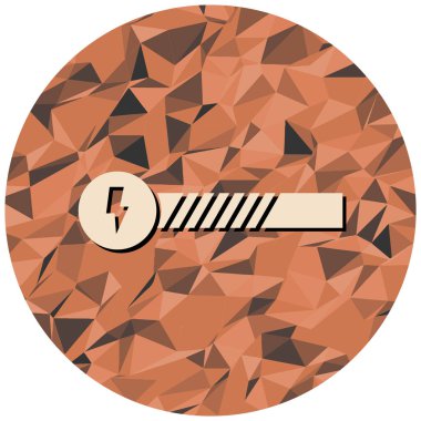 Modern simge işaretinin vektör illüstrasyonu.