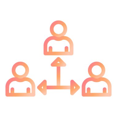 Üçüncü Parti modern ikon vektör illüstrasyonu 