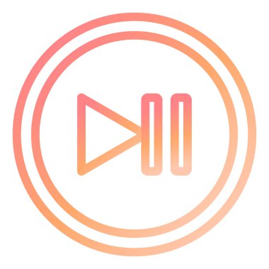 Dur. Web simgesi basit illüstrasyon 