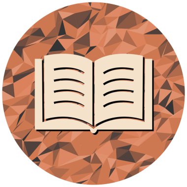 kitap simgesi, vektör illüstrasyonu