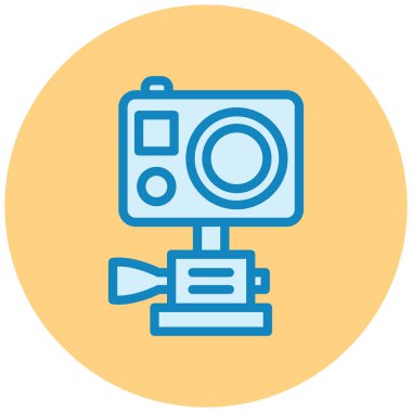 Kamera. Web simgesi basit illüstrasyon