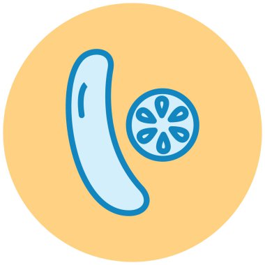 Muzlu limon. Web simgesi basit illüstrasyon