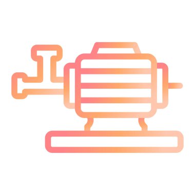 Su pompası simgesinin vektör illüstrasyonu