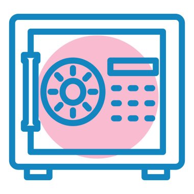 Güvenli vektör simgesi modern basit illüstrasyon